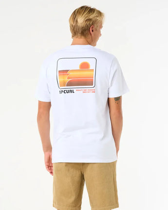 Surf Revival Stacked Tee - White