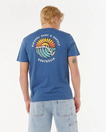 Sunsets Destination Tee - Light Navy