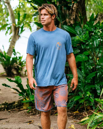 Mod Cali Two Palms Tee - Bluefin