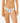 Sunset Luau Cheeky Coverage Bikini Bottom - Cream