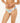 Sunset Luau Cheeky Coverage Bikini Bottom - Cream