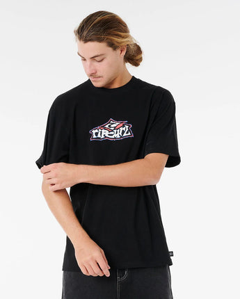 Raw Energy Graff Tee - Black