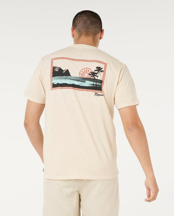 Mod Cali Sunset Tee - Vintage White