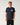 Front: Rip Curl Men's Sunrise Desto Tee in Dark Navy, front model view showing standard fit and short sleeves