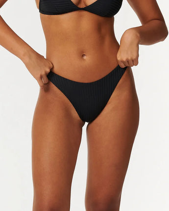Premium Surf Hi Leg Skimpy Bikini Pant - Black
