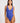 Seafolly Women's Sea Dive Deep V Neck One Piece — Luminous Blue