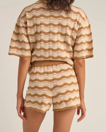 Aries Stripe Knit Short- Natural