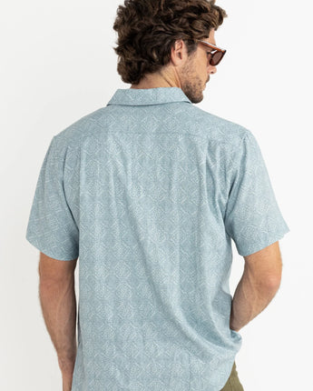 Tile SS Mens Shirt - Blue