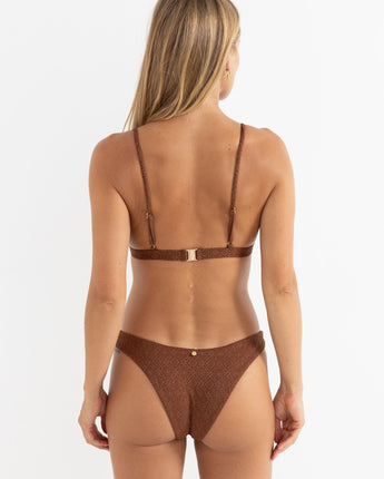 Sunset Hi Cut Bikini Pant - Chocolate