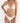 Rosie Floral Slide Tri Bikini Top - White