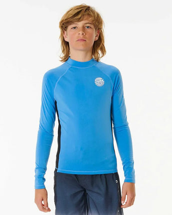 Icons UV Brushed Long Sleeve Boys - Blue Gum