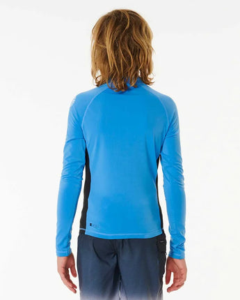 Icons UV Brushed Long Sleeve Boys - Blue Gum