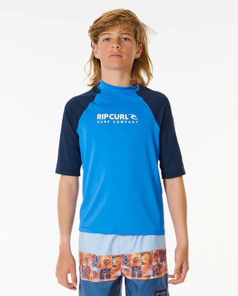 Shock UPF Short Sleeve Boy - Blue Gum