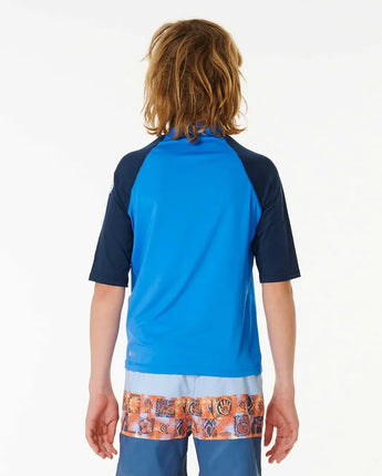 Shock UPF Short Sleeve Boy - Blue Gum