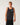 Front: Rip Curl Men's Disorder Legacy Tank in Washed Black, front view showing small chest print and tank fit
