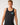 Front close-up: Rip Curl Men's Disorder Legacy Tank in Washed Black, close front view showing chest logo and scoop neck