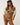 Rip Curl Women's Paraiso Tie Side Cheeky Bikini Bottom in Blue, styled with matching top, cream jacket and cap