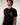Rip Curl Men's Staple Standard Fit Tee — Black - Front View Close Up Print Graphic