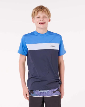 Undertow UPF Short Sleeve Boy - Blue Gum