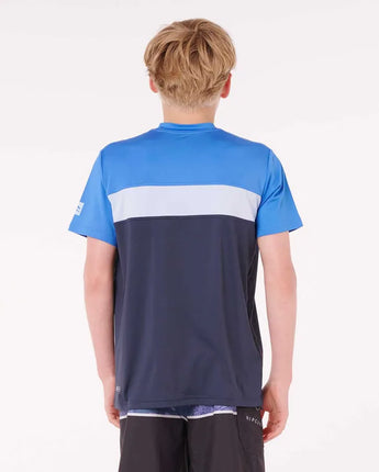 Undertow UPF Short Sleeve Boy - Blue Gum