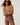 Rip Curl Women's Paraiso Full Bikini Bottom in Blue, styled with matching top and sunglasses