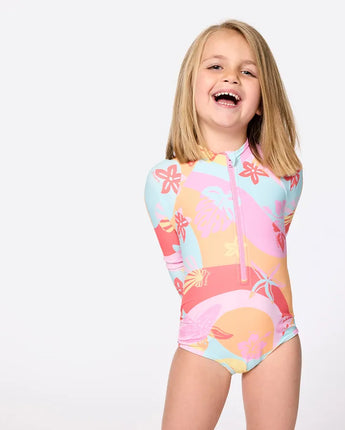 Island Days Long Sleeve Surfsuit Girl - Multico
