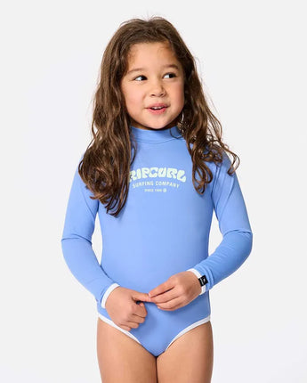 Surf Puff LS Surf Suit Mini Girl - Blue