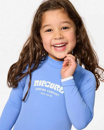 Surf Puff LS Surf Suit Mini Girl - Blue