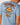 Rip Curl Men's Australia Arch Search Loose Fit Tee — Faded Denim - Back View Close Up Of Print Graphic