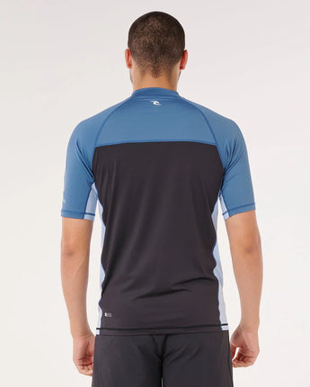 Drive UPF S/S Rashie - Bluefin