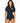 Premium Surf Zip Thru Short Sleeve Rash Vest - Black