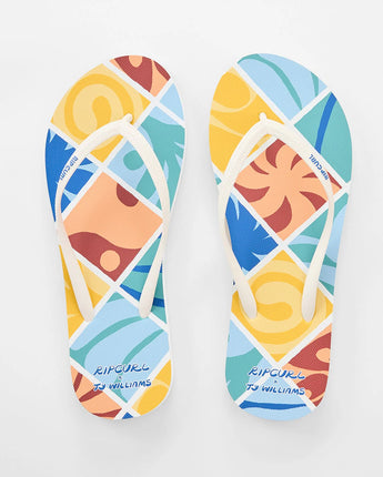 Mixed Bloom Open Toe - Multi