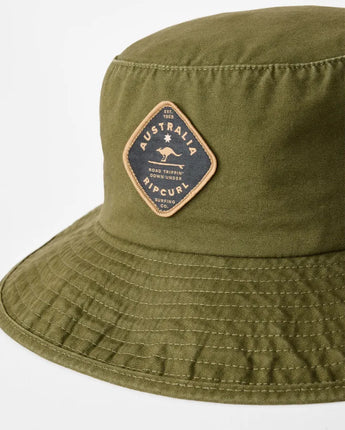 Road Trippin Mid Brim Hat - Olive