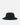 Photo 3, back view: Rip Curl Men's Coat Of Arms Wide Brim Hat in Black, rear view showing plain crown and wide stitched brim