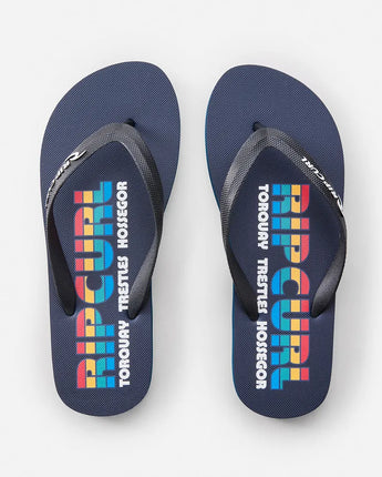 Icons of Surf Bloom Open Toe- Navy/Red
