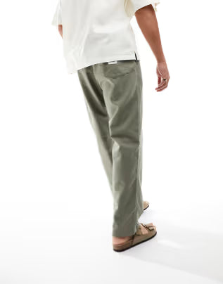 Linen Jam Pant - Olive
