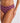 Seafolly Women's Batik Bloom Retro Bikini Pant - Dark Burgundy - Front View