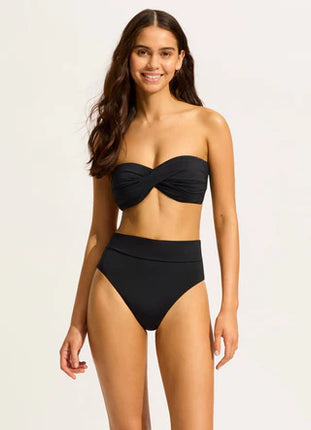 Seafolly Collective Twist Bandeau - Black