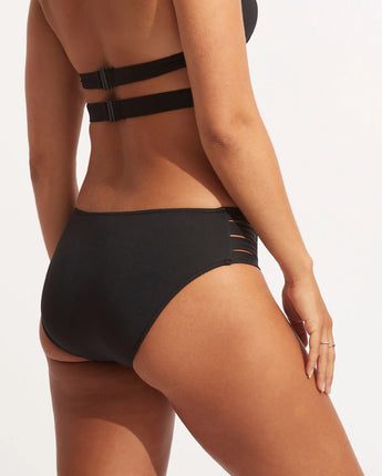 Seafolly Multi Strap Hipster Bikini Pant - Black