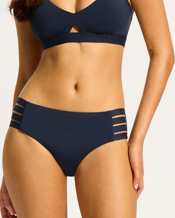 Seafolly Multi Strap Hipster Bikini Pant - True Navy