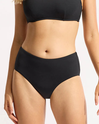 Seafolly Collective Wide Side Retro - Black