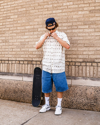 Trusted Short Sleeve Shirt - White Print