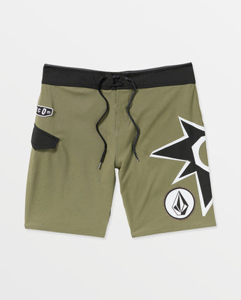 Star Gazer Mod 20" Boardshorts - Winter Moss
