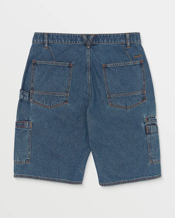 1991 Utility Denim Shorts 23- Indigo Ridge Wash