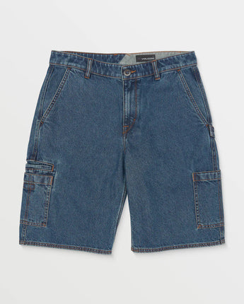 1991 Utility Denim Shorts 23- Indigo Ridge Wash