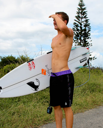 Featured Artist Ozzy Trunk 18" Board Shorts - Black