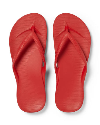 Archies Arch Support Thongs - Chilli Red