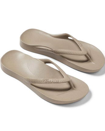 Archies Arch Support Thongs- Taupe