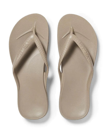 Archies Arch Support Thongs- Taupe