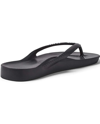 Archies Arch Support Thongs- Black